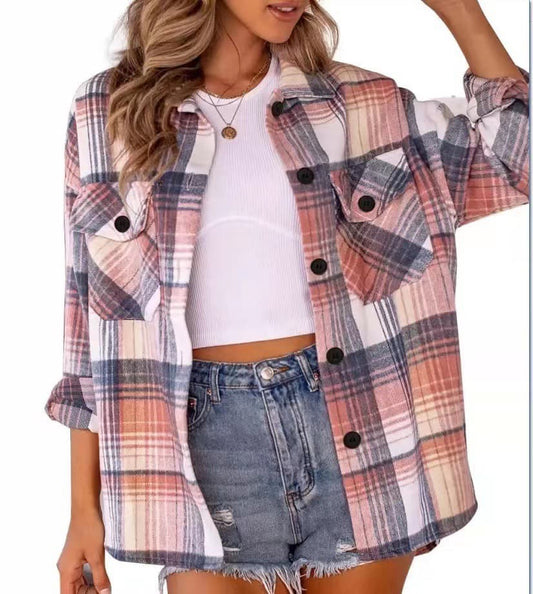 Colorblock flannel